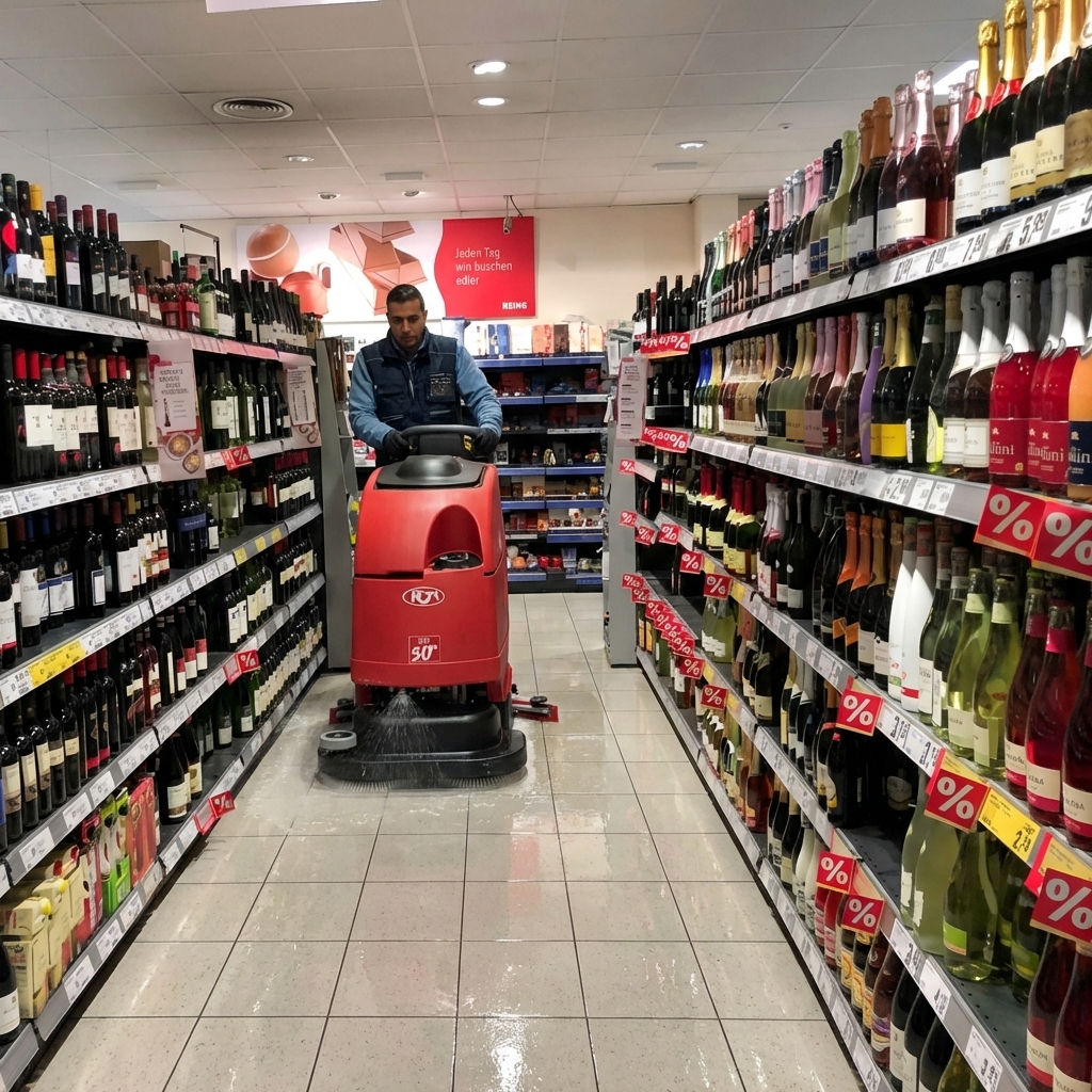 Maschinelle Reinigung Einzelhandel